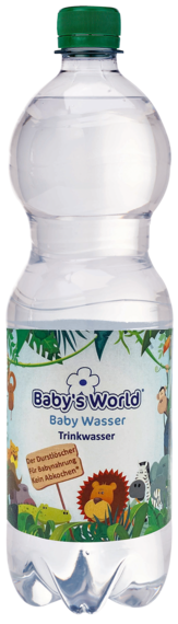 Babys World Babywasser 1,0l Einzelflasche